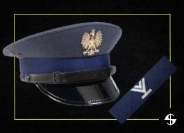 ZESTAW: czapka garnizonowa Służby Więziennej - podoficer z otokiem