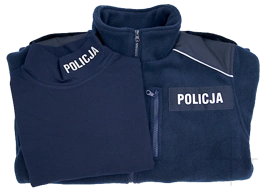 ZESTAW: Bluza polarowa i półgolf granatowy Policji