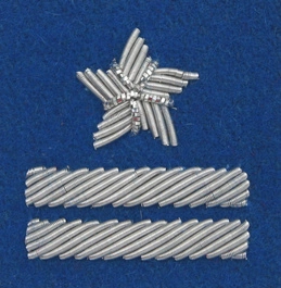 Stopień Wojska Polskiego haftowany bajorkiem do beretu niebieskiego - major