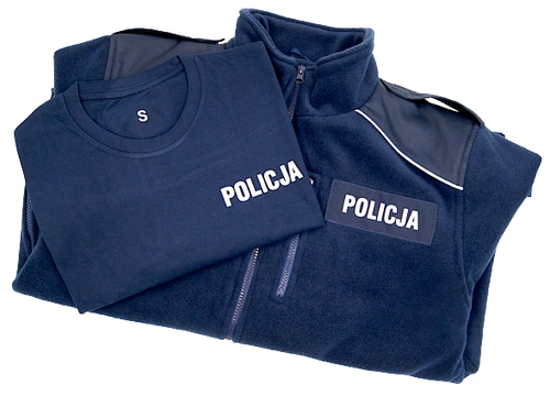 ZESTAW: T-shirt i bluza polarowa Policji