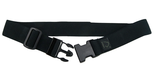 Pas udowy z gumy 40 mm do kabury, czarny - Baribal