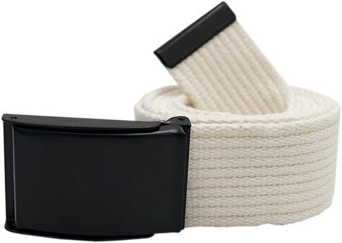 Pasek bawełniany - biały