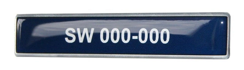 Identyfikator imienny/numeryczny Służby Więziennej - polimerowy na magnes