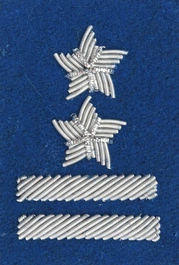 Stopień Wojska Polskiego haftowany bajorkiem do beretu niebieskiego - podpułkownik