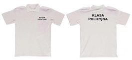 Koszulka polo KLASA POLICYJNA - biała