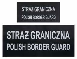 Komplet napisów odblaskowych SG PBG na polar