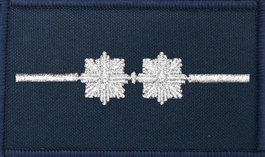 Dystynkcja granatowa Policji, mała - aspirant