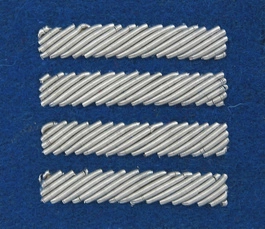 Stopień Wojska Polskiego haftowany bajorkiem do beretu niebieskiego - plutonowy