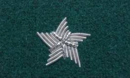 Stopień Wojska Polskiego haftowany bajorkiem do beretu zielonego - chorąży