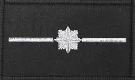 Dystynkcja czarna Policji, mała - młodszy aspirant