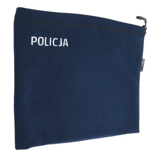 Komin polarowy, haft Policja - granatowy
