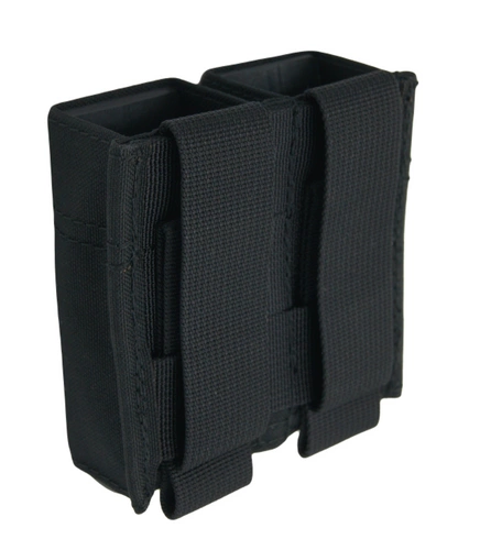 Ładownica speed pistoletowa AX2, podwójna, z plastikową wkładką - czarna