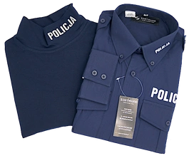 ZESTAW: Koszula z długim rękawem i półgolf Policji