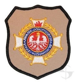 Emblemat naramienny do ubrania specjalnego GOLD - OSP - wzór I