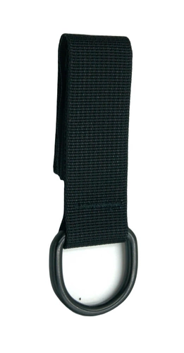 Taktyczny D-ring metalowy do paska, czarny