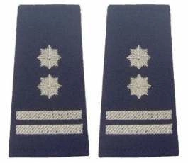 Pagony (pochewki) granatowe Policji - młodszy inspektor