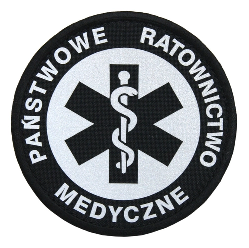 Emblemat PRM odblaskowy - z rzepem