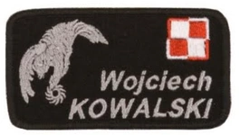 Identyfikator imienny na ubiór specjalny personelu latającego