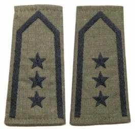 Pagony (pochewki) służbowe oliwkowe - chorąży sztabowy