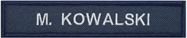 Identyfikator imienny/numeryczny  Policji - granatowy