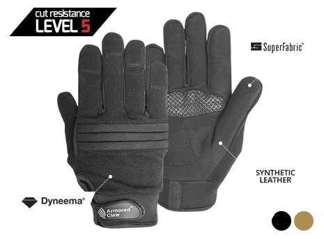 Rękawice antyprzekłuciowe, antyprzecięciowe Direct Safe - czarne