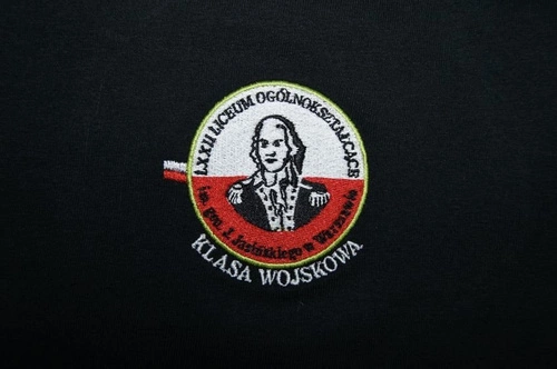 T-shirt LXXII LO w Warszawie - black