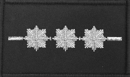 Dystynkcja czarna Policji, mała - starszy aspirant