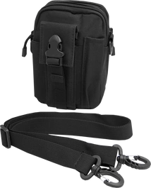 Saszetka na telefon, zasobnik na pas plus zawieszka - czarny