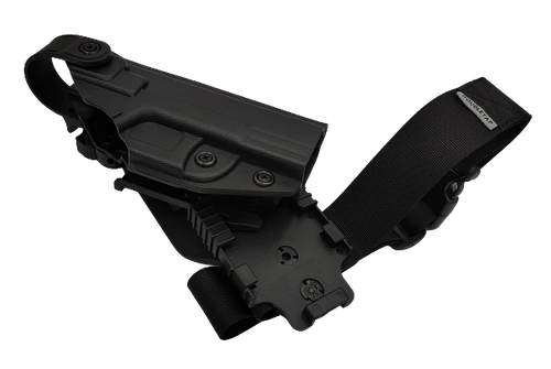 Kabura Strighter, SLS, QLS z paskiem na udo - Glock 17