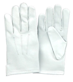 Rękawiczki białe skórzane - letnie