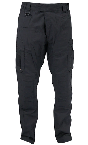 ZESTAW: Combat Shirt - bluza pod kamizelkę taktyczną - czarny i Wodoodporne spodnie taktyczne Defender rip-stop - czarne