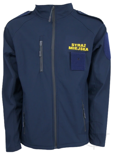 Kurtka Softshell SM - granatowy z pagonami