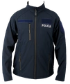 Kurtka Softshell Policji, z rzepami i zamkami