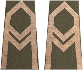 Pochewki khaki - starszy wachmistrz kawalerii ochotniczej