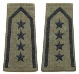 Pagony (pochewki) służbowe oliwkowe - starszy chorąży sztabowy