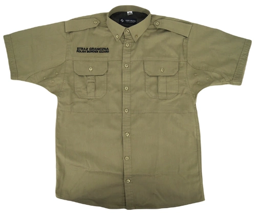 ZESTAW: Koszula służbowa Straży Granicznej "POLISH BORDER GUARD" - krótki rękaw i T-Shirt Straży Granicznej "Polish Border Guard"