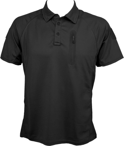 Koszulka typu Polo, poliestrowa - czarna