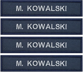 Identyfikator imienny/numeryczny Policji, granatowy - 4 sztuki