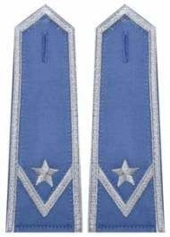 Pagony niebieskie do koszuli Służby Więziennej - młodszy chorąży