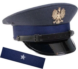 ZESTAW: czapka garnizonowa Służby Więziennej + otok SW