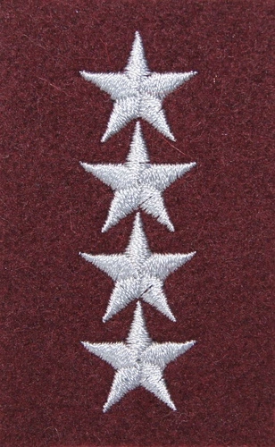 Stopień Wojska Polskiego do beretu bordowego - starszy chorąży sztabowy