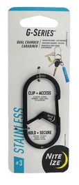 Karabińczyk Nite Ize - G-Series Dual Chamber Carabiner 3 - Czarny