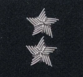 Stopień Wojska Polskiego haftowany bajorkiem do beretu czarnego - starszy chorąży