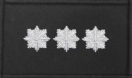 Dystynkcja czarna Policji, mała - komisarz