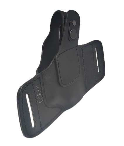 Kabura, Futerał skórzany motyl krótki do P99 Walther - czarna, lewa