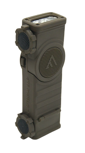 Storm 1LP, niskoprofilowy system oświetlenia na hełm, 90 lm, zestaw (paracord, 2 baterie CR123A); RAL6014