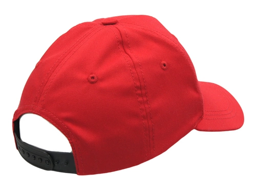 Czapeczka z daszkiem i haftowanym napisem MDP - czerwona