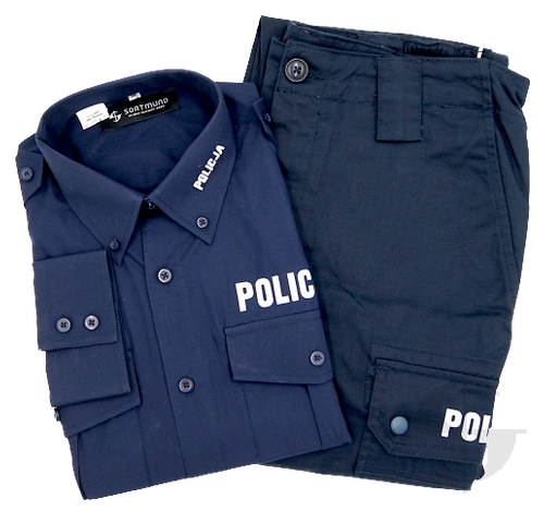 ZESTAW: Koszula z długim rękawem i spodnie przejściowe ripstop Policji