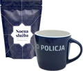 ZESTAW: Kawa mielona lub ziarnista dedykowana funkcjonariuszom Policji i Kubek - Policja