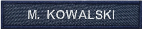 Identyfikator imienny/numeryczny  Policji - granatowy